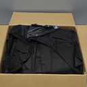 Calmootey Portable Closet Organizers, Clothing Storage, Wardrobe with 6 Shelves and Hanging Rod, Non-Woven Fabric Cover with 4 Side Pockets, Ash Grey