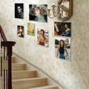 12 x 16 Acrylic Picture Frame, Horizontal/Vertical Clear Photo Frame for Wall with Tape, No Drilling Floating Hanging Frameless Picture Frame, Wall Mount Sign Holder 12x16 for Home, School, Office