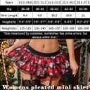 Avidlove Women Lingerie Role Play Pleated Costume Mini Skirt with Garter Schoolgirl Outifts (Small, Christmas Red)