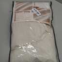 Extra Wide 70 Inch Blackout Curtains 96 Inches Long for Living Room, Rustic Boho Room Darkening Textured Linen Pleated Dining Room Office Insulated Ceiling Track Window Drapes 70"W x 96"L 2 Panels