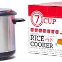 Pars Automatic Persian Rice Cooker - Tahdig Rice Maker Perfect Rice Crust, 7 Cup