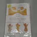 SwaddleDesigns Transitional Swaddle Sack, Arms Up Half-Length Sleeves & Mitten Cuffs, Swaddle for Newborn Transition to Baby Sleep Sack Wearable Blanket, Small, 0-3 Month, 6-14 lb, Heathered Gold