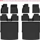 KELCSEECS Floor Mats & Cargo Liner for 2023-2026 Mazda CX-50 (Not for Hybrid), All Weather Protection TPE Floor Liners Front & Rear Row Full Set Accessories Black