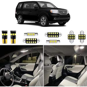 9pcs 4RUNNER Interior LED Lights Replacement for 1996 1997 1998 1999 2000 2001 2002 Toyota 4RUNNER 6000K Super Bright White interior LED bulbs package + Installation Tool