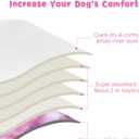 CuteBone Washable Female Dog Diapers 4 Pack Reusable Doggie Heat Diapers for Period FMG04M