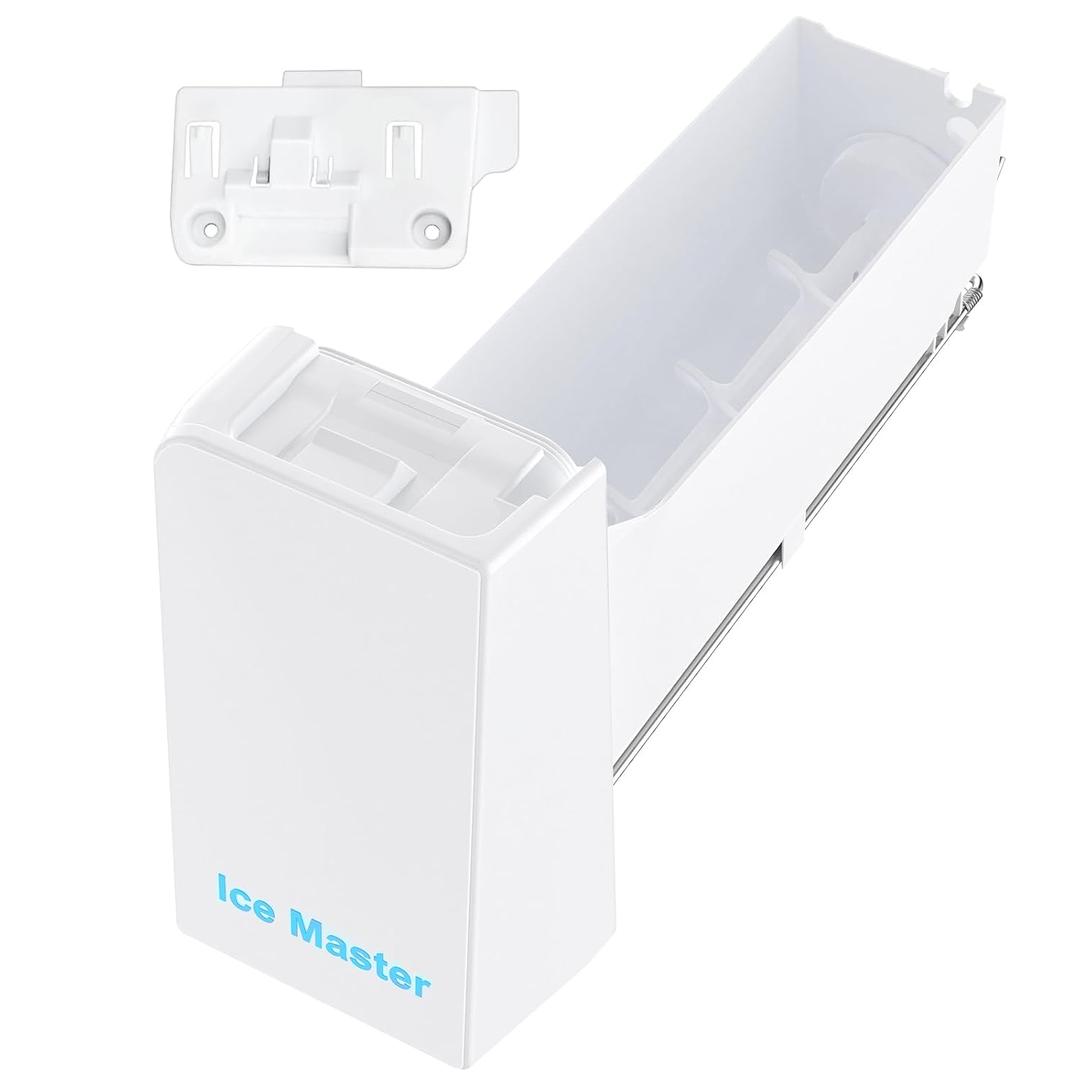 Upgraded DA97-14474C DA97-14474A Refrigerator Ice Maker Replacement Compatible with Samsung Ice Bucket Parts RF25HMEDBSR, RF28HMEDBSR, RF263BEAESR, RF265BEAESR Ice Bin Tray Ice Container