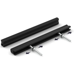 goldenwarm Adjustable Drawer Pulls Black Cabinet Handles for Kitchen Hardware 2" to 8"(51-224 mm) Hole Distance 10 Pack