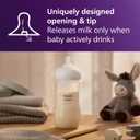 Philips Avent Natural Baby Bottles with Natural Response Nipples (Fast Flow, Flow 4), 11oz, 4-Pack, SCY906/04