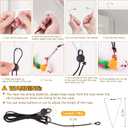 2 x Cat Toys, 2 Pack 3 in 1 Interactive Cat Toy for Indoor Cats with Sticky Super Suction Cup Detachable 10 Pcs Replacements Feathers Balls Mice 2 Wand Hanging Door Kitten Toys