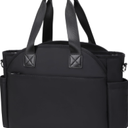 Diaper Bag Tote, 12 Pockets, Insulated & Waterproof Pockets Fit for 15.6 inches Laptop, Black