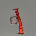 Mosonio Compatible with Apple Watch Band 38mm 40mm 41mm 42mm 44mm 45mm 46mm 49mm with 2 Pack Case Women, Jewelry Replacement Metal Bands Strap with Bling PC Protective Case for iWatch Ultra SE Series 11/10/9/8/7/6/5/4/3/2/1 Red