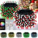 Smart Color Changing Christmas String Lights, 2Pack 164FT 400LED App Control RGB LED String Lights with Remote & Timer, Waterproof Twinkle Christmas Tree Lights Indoor Outdoor Holiday Xmas Tree Decor