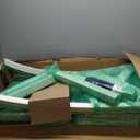 Signature Design by Ashley Robbinsdale Casual Upholstered Solid Wood Dining Chair with Nailhead Trim, Set of 2, White & Light Gray