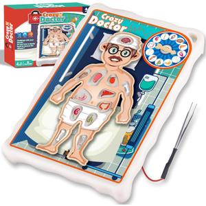 Operate Board Game for Kids Ages 3-8Fine Motor Skill Toy with VibrationEducational Hands-On Activity for Boys and GirlsInteractive Family Game for 1 or More PlayersGift for Christmas, Birthdays