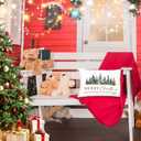 Christian Christmas Pillow Covers Decor 12x20,Farmhouse Christmas Trees Lumbar Decor Pillow Covers, Christmas Decorations for Living Room Bedroom Home