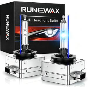 D3S Xenon Bulbs for Dodge Charger Challenger with HID Headlights 2015 2016 2017 2018 2019 2020 2021 2022 2023, 8000K Cool White Replacement OEM L0000D3S 35W 4300K Headlamps, 2-Pack
