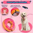 Grand Line Donut Inflatable Collar for Dogs and Cats, Soft Recovery Dog Cone After Surgery, Protective Pet Neck Cone for Small, Medium, Large Dogs, Not Block Vision (Pink, L) 