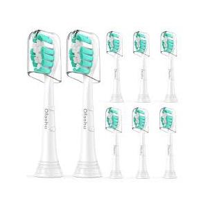 Replacement Toothbrush Heads Compatible with Philips Sonicare:9 Pack Soft Replacement Electric Brush Head for 4100 5100 6100 HX9023/65 W Optimal Control Snap-on System(B&W) Replacement Toothbrush Heads Compatible with Philips Sonicare:9 Pack Soft Replacement Electric Brush Head for 4100 5100 6100 HX9023/65 W Optimal Control Snap-on System(B&W)