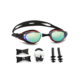 Nearsighted Swim Goggles, Shortsighted Optical Swimming Goggles No Leaking Anti Fog UV Protection for Adult Men Women -4