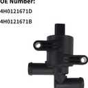 4H0121671D 4H0121671B Heater Control Valve Solenoid Fits for A3 A4 A5 A6 A7 A8 Q3 Q5 Q7 RS6 RS7 S6 S7 S8 TT TTS 2005-2018, Atlas Beetle Golf GTI Tiguan 2012-2018 Heater Control Water Valve
