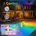 Pool Lights for Inground, LED Light Bulb for Above Ground Swimming Pool, LED Lights for Inground Pool, 120V Spa Light Bulb E26 Base, Multi-Color & Adjustable Brightness - Black 90W