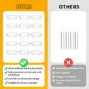 4 x 12pcs Wall Bumpers, Door Stoppers, Clear Wall Protectors, Door Bumpers for Doorknob, Furniture Bumpers,Reducing Noise,Protecting Walls, Used for Entrance Door,Cabinet Door,Fridge Door(15*15mm) (15*15mm(0.59*0.59in))