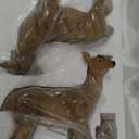 XTAPAN Resin Standing Deer Statue Couple Deer Sculpture Animals Deer Figurine Home Office Restaurant Decoration Garden Art Yard Ornament Lawn Outdoor Patio Decor Christmas 21# Standing Couple Deer