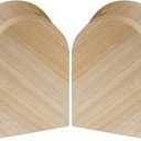 8 Inch 4 Pack Thick Wooden Heart for Crafts, Freestanding Wood Block Unfinished MDF Wood Heart Signs (8x8x1 in)