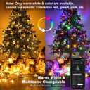 BrizLabs Color Changing Christmas Lights, 262ft 800 LED Smart Christmas String Lights Work with Alexa & Google Home, Warm White & Multicolor WiFi Xmas Tree Light Music Sync for Xmas Tree Home Decor