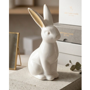 7.5" Ceramic Bunny Decor
