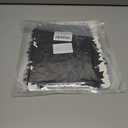 Halloween Party Decorations,2 Pack Black Maple Leaves Metallic Foil Fringe Curtains, 3.3 X 6.6 Ft Photo Booth Props Streamers Backdrop for Halloween Holiday Birthday Haunted House Decor Pack of 2