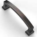 Asidrama 10 Pack 4 Inch(102mm) Hole Centers Kitchen Cabinet Handles, Oil Rubbed Bronze Cabinet Pulls Kitchen Cabinet Hardware for Cupboard Drawer Pulls
