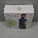 Electric Heating Pad for Neck, Shoulders and Back Pain Relief, Christmas Gifts for Women, Men, Mom, Dad, Elderly, Large Weighted Neck, Shoulders & Back Heat Pad, 6 Heat Settings Auto-Off, Gray