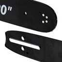 8TEN 20 Inch Chainsaw Guide Bar .058 .325 78DL Chain for Husqvarna 460 455 Poulan Jonsered Homelite Blue Max Dolmar Laminated