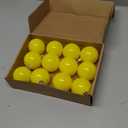 12 Pcs 2.4 inches Yellow Christmas Ball Christmas Tree Ornaments Christmas Tree Pendants Xmas Shiny Balls Baubles Set for Christmas Tree Hanging Wreath Garland DecorationsYellow