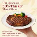 By Madee HEAVYWEIGHT Fancy Disposable Dinnerware Set  175-Piece Ivory and Scalloped Rose Gold Disposable Plates, Cutlery & Linen-Feel Napkins, Elegant Nice for Weddings & Party (25 Guests)