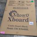 XBoard Magnetic whiteboard 48x 36 - Combo Whiteboard Dry Erase Board/Cork Board, Magnetic White Board + Corkboard with Black Aluminum Frame, 10 Colorful Push Pins & Marker Tray Included