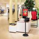Relx Sign Holder Stand 8.5x11 inch - Adjustable Floor Standing Sign Holder - Signage Stand with Snap-Open Frame Display for Malls,Schools,Restaurants