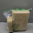 25Pack(50pcs) Meal Prep Containers Reusable, 32oz Bamboo-Powder Food Containers with Lids, Plant-based To Go Containers for Lunch - Microwave, Freezer, Dishwasher Safe