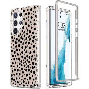 Esdot for Samsung Galaxy S22 Ultra Case,Military Grade Passing 21ft Drop Test,Rugged Cover with Fashion Designs for Women Girls,Protective Phone Case for Galaxy S22 Ultra 6.8" Elegant Nice Cheetah
