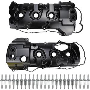 Aluminum Engine Valve Covers Compatible with Ford Expedition F-150 F150 Transit-150 Transit-250 Transit-350 HD Lincoln Navigator 3.5L V6 TURBOCHARGED 2013 2014 2015 2016 2017 2018 2019 2020 2021 2022