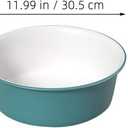 Contrast Color Round Plastic Wash Basin 12.00 Inch Multipurpose Bathroom Basin for Face Cleansing Foot Soaking Elderly Care Salon Use