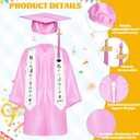 56 Pcs Kindergarten Graduation Cap and Gown - Preschool Graduation Cap and Gown Set with Tassel Stole 2026 & 2027 Charms