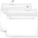 Amazon Basics A9 Blank Invitation Mailing Envelopes, Peel & Seal, No Licking, 5-3/4 x 8-3/4 Inches, White, Pack of 100