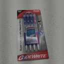 GlideWrite Ballpoint Pen with TechniFlo Ink, (1.0mm) Medium Line, Blue Ink Purpul