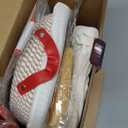 Sourdough Bread Baking Supplies, Sourdough Starter Kit with Cotton Rope Oval & Round Bread Proofing Basket and Sourdough Starter Jar, Artisan Bread Making Kit Ideal Gift for Bakers, Women Wife Mom (Red)