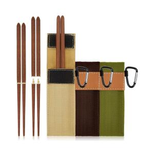 Rosewood Foldable Wood Chopsticks Portable Outdoor Utensils Reusable Travel Chopsticks Collapsible with Carrying Pouch (6 Pieces) Rosewood Foldable Wood Chopsticks Portable Outdoor Utensils Reusable Travel Chopsticks Collapsible with Carrying Pouch (6 Pieces)