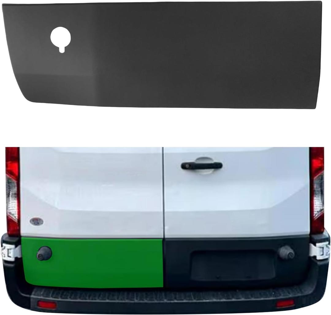 Rear Door Lower Trim Molding Panel with Hole 250 Degree Open Door Fits for Ford Transit-150 Transit-250 Transit-350 Transit-350HD 2015 2016 2017 2018 2019 (Left Driver Side)