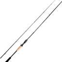 Fishing Rod, Magic L Spinning & Casting Rod 30T+24T Carbon Fiber 2 Pieces Rod Moderate Fast or Fast Action, Fuji O+A Guides EVA+Cork Handle