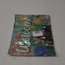 Dyrenson Welcome Spring Black Cat Decorative Garden Flag, Kitty House Yard Lawn Daisy Pansy Red Blue Flower Floral Outside Decoration, Summer Seasonal Farmhouse Outdoor Small Burlap Porch Decor 12x18